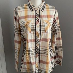 Christopher & Banks Petite Long Sleeve Button Down Shirt XL